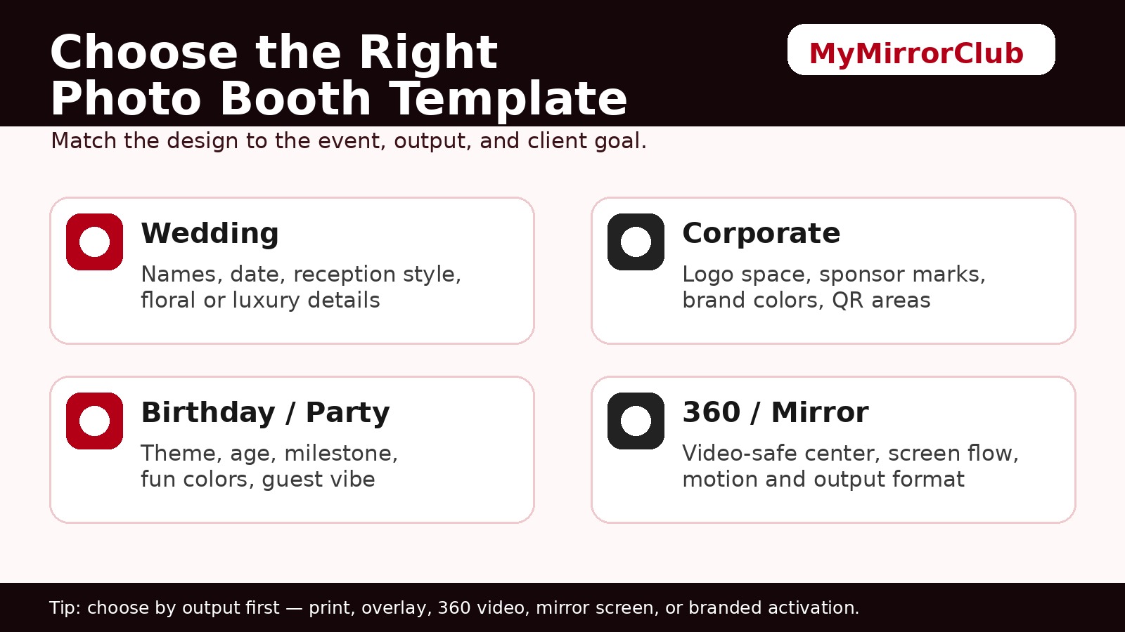How to Choose the Right Photo Booth Template for Any Event