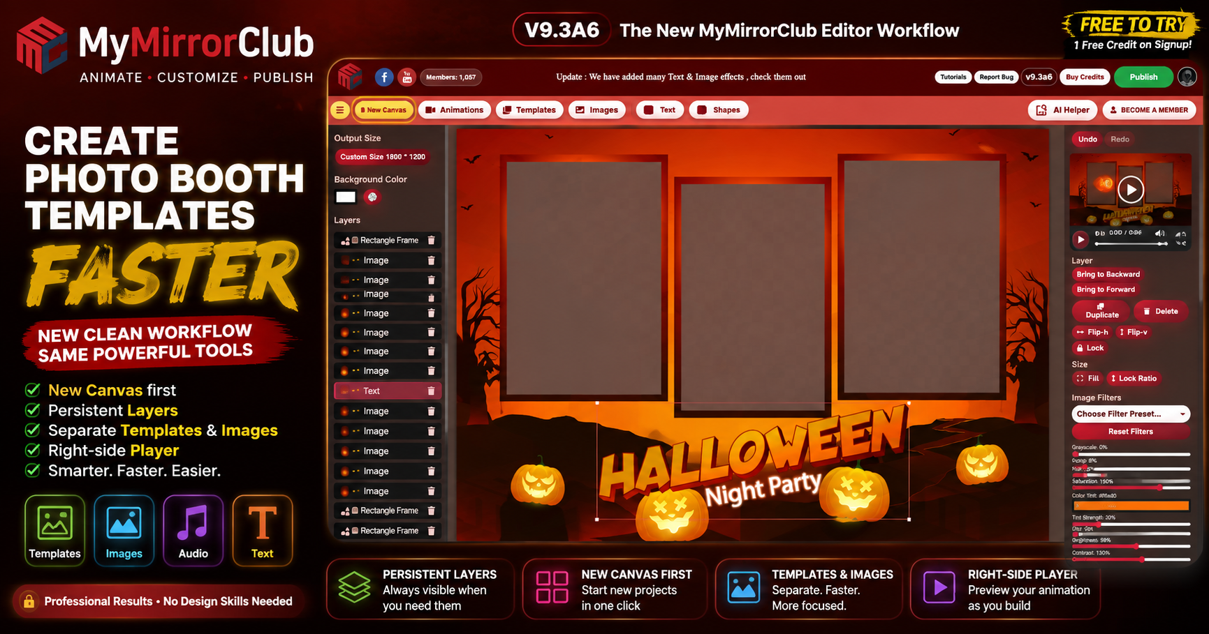 Create Photo Booth Templates Faster with the New MyMirrorClub Editor Workflow