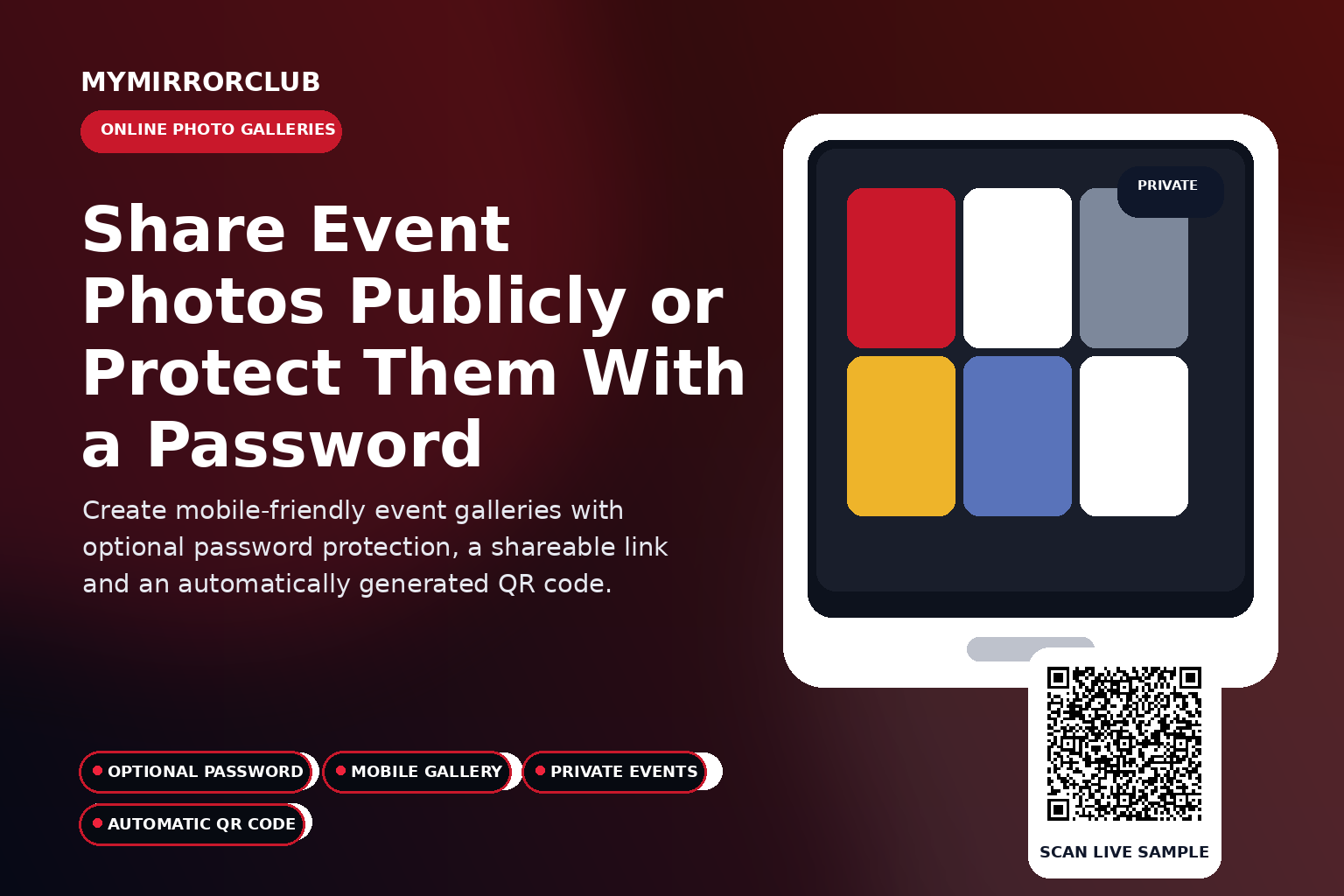 Password-Protected Online Event Photo Galleries: Share With More Control